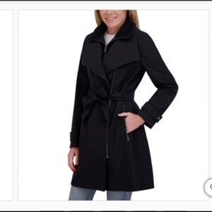 Halston Heritage Black Trench Coat